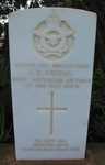 Headstone of Lac G R Young killed in the crash of Anson R3518 
Mallala War Cemetery. 
Photo Rod Farquhar.